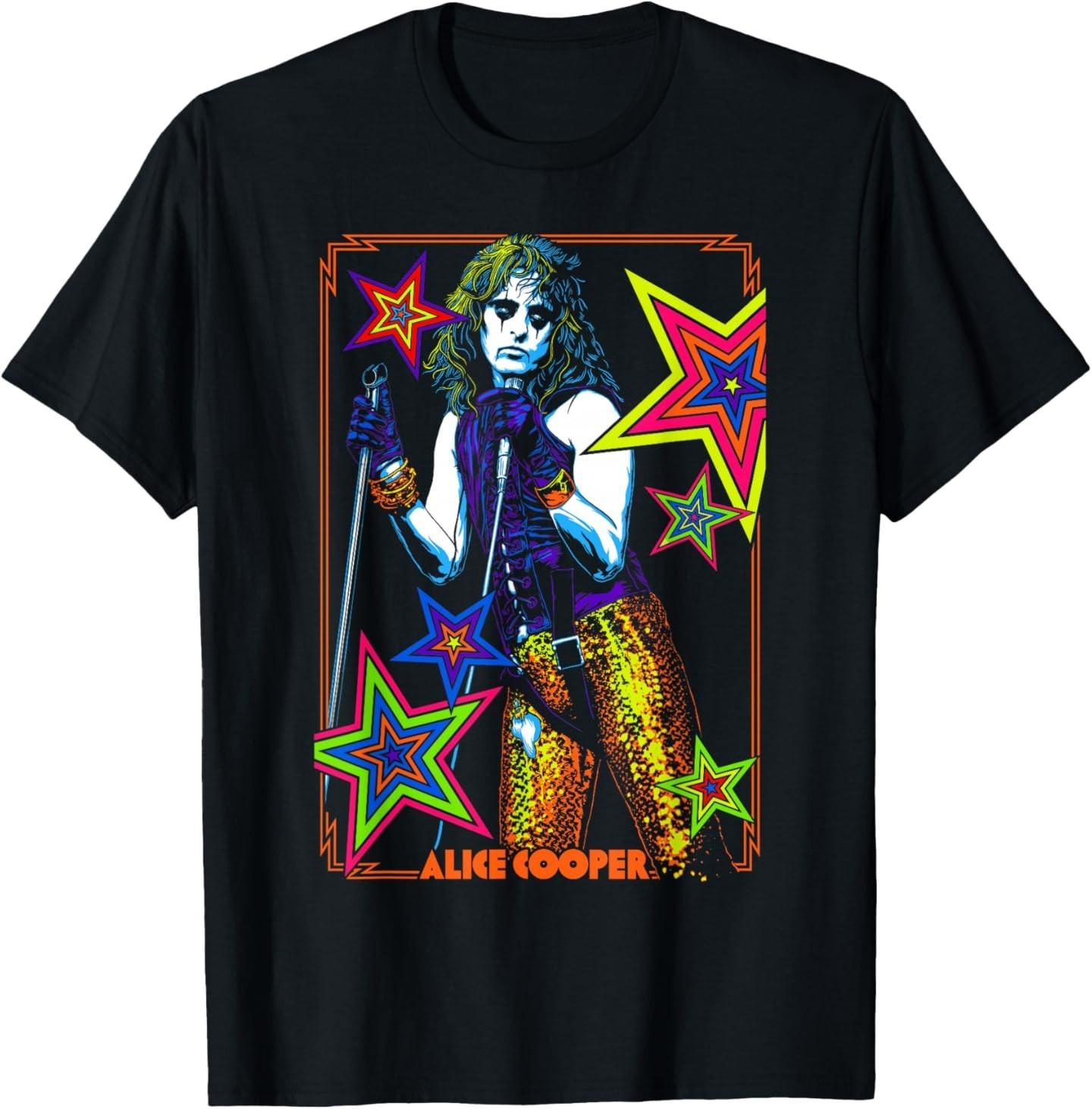 Alice Cooper – Star Alice T-Shirt Mens Womens Tees Top 4XL