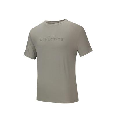 Comfortable Letter Round Neck Simple Versatile Quick-Dry Sports Short Sleeve T-Shirt Men Tops Gray 152527110-3