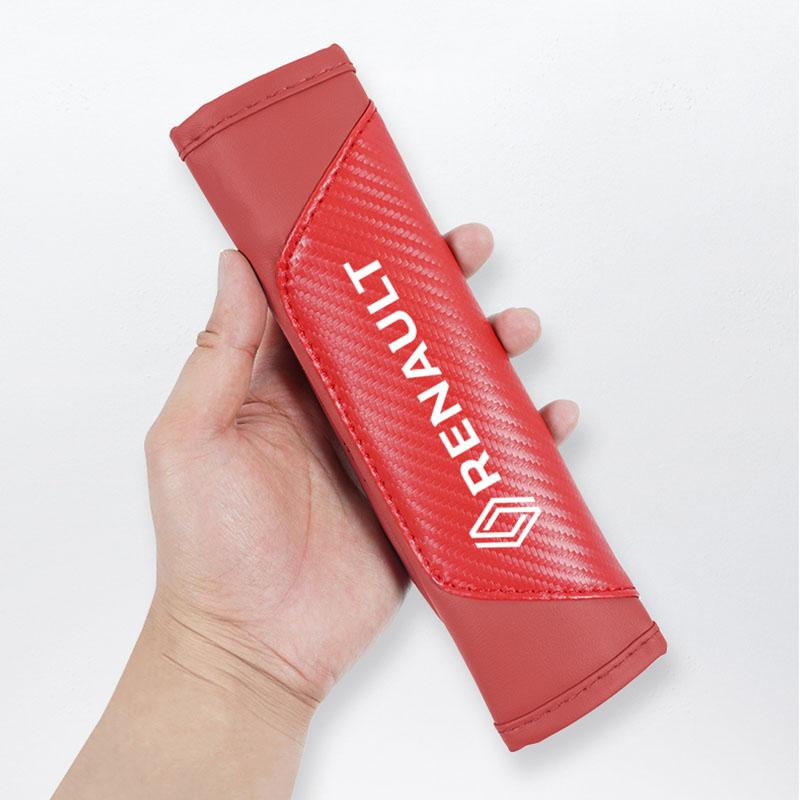 Interior Stickers 2Pcs Car Seat Belt Shoulder Covers Protective Pads For Renault Kadjar Clio QM6 Koleos Megane Fluence Espace Ca