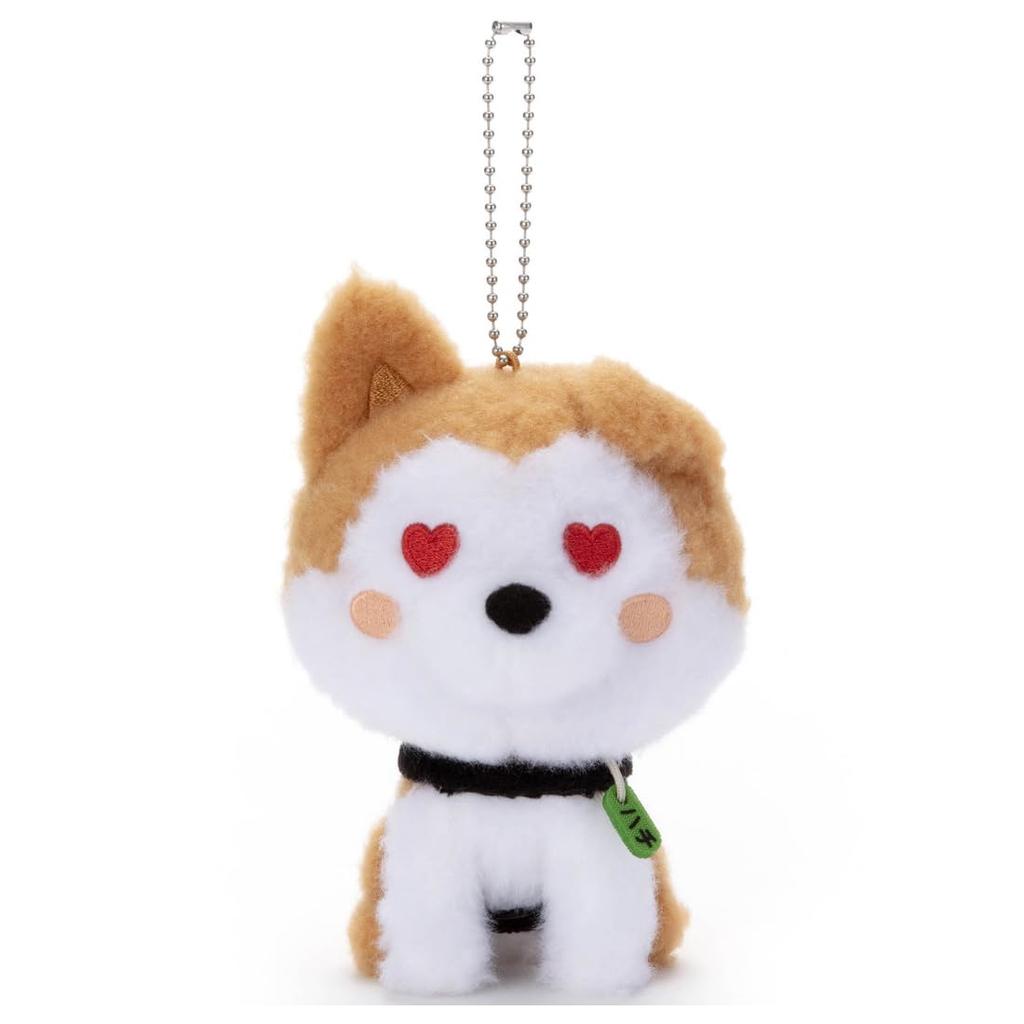 SHIBUYA HACHI Plush Ball Chain Mascot Hachi (Heart) Height: Approx. 15cm