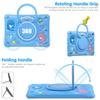 Handle Grip Case for IPad 10.2 2019 2020 2021 7th 8th 9th Generation 360 Rotating Stand Heavy Duty Cover Kids Cute Cartoon Funda