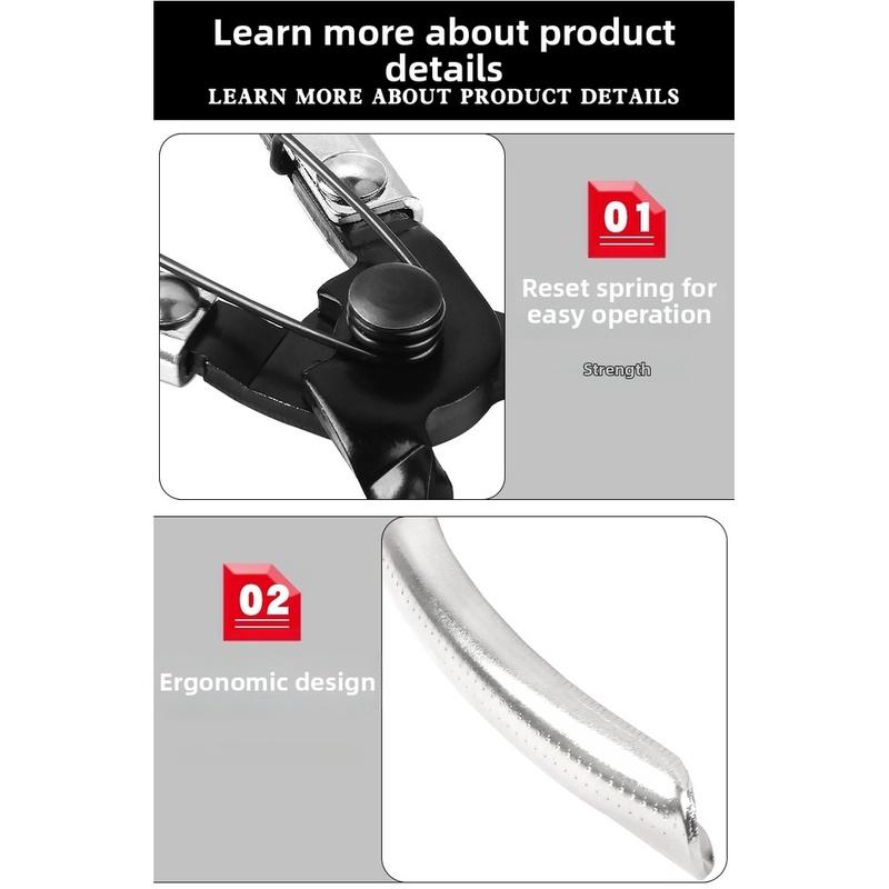 Car Fuel Hose Clamp Pliers Alloy Auto Repair Tool With Spring Release 0-24mm Automotive Tools Professional Clamping Pliers