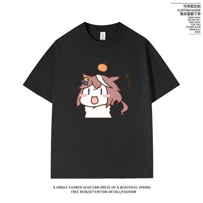Umamusume Pretty Derby T Shirt Tokai Teio Cute Kawaii Cartoon Tshirt Summer Soft And Comfortable Cotton Short Sleeve