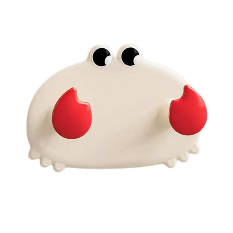 

Multipurpose Decorative Crabs Wall Hook Strong Adhesive Without Nails Required Bathroom Bedroom Home Organization кремовый/белый