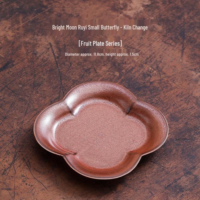 

Creative Ceramic Dessert & Snack Plate - Perfect for Tea, Pastries, Moon Cakes, and More Small Fruit Dish