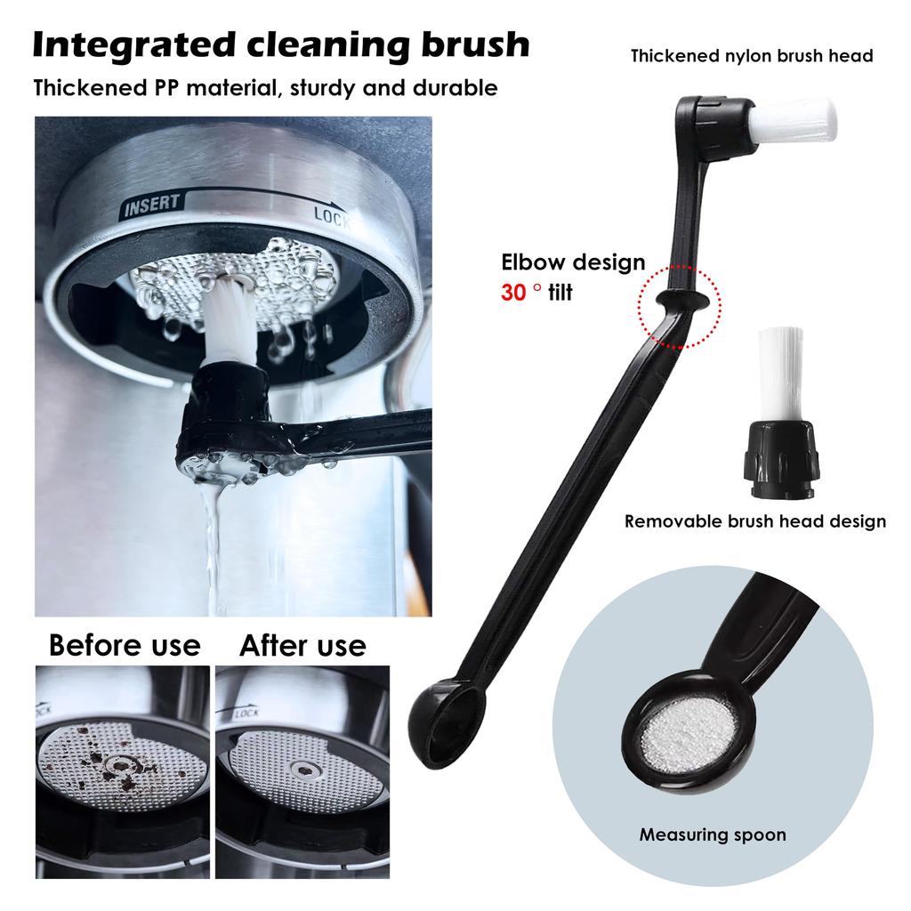 NEOUZA Espresso Machine Cleaning Tool Kit - Brewing Group Head, Grinder, Coffee Bar Brush, Blower (Tool Kit)