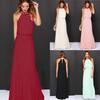 Halter Women Long Maxi Dress Evening Party Gown Wedding Bridesmaid Beach Holiday