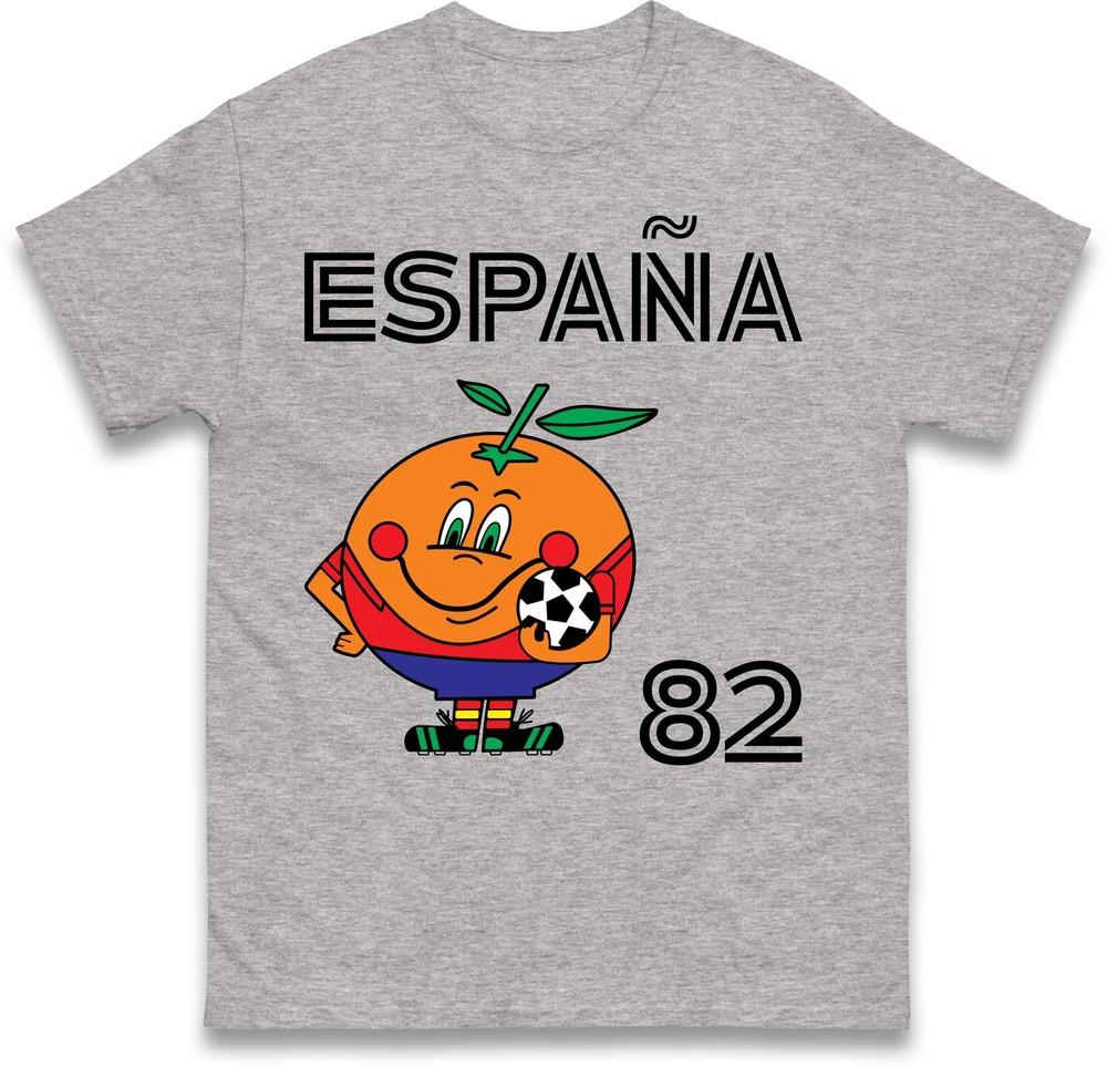 Spain 82 Naranjito T Shirt Spain 82 Football World Cup Tee Retro Football Fan