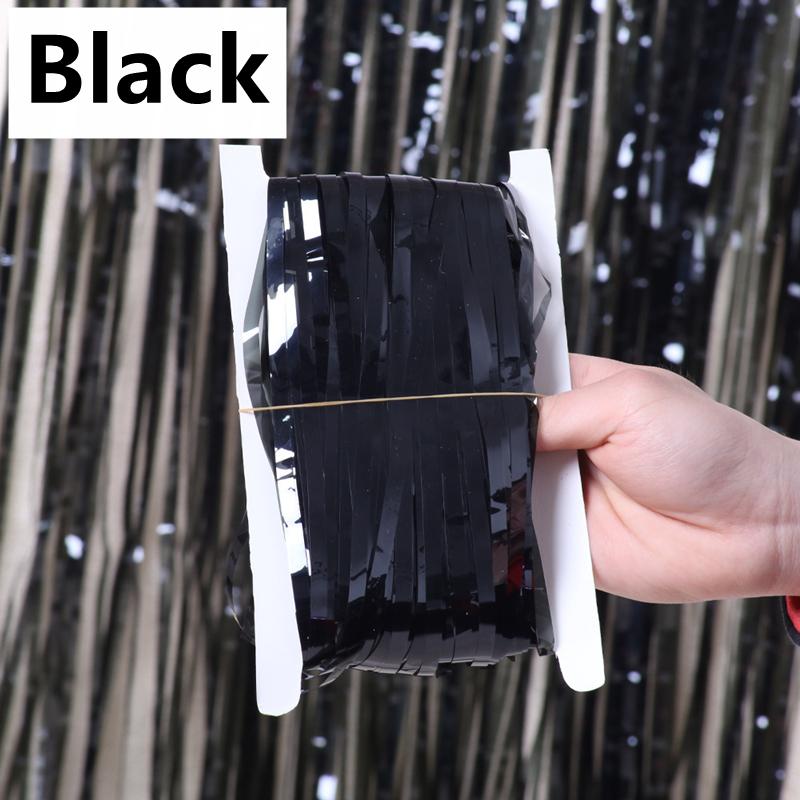 2/1Pack Party Background Wedding Decoration Foil Fringe Curtain Sequin Bachelorette Photo Backdrop Wall Curtain Birthday Gifts