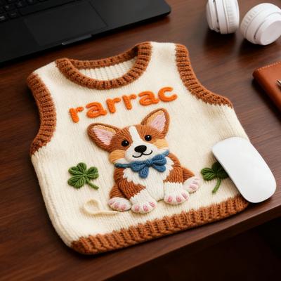 Gestrickter Pullover Druck Mauspad Rutschfeste Unterseite Wasserdicht Heim Büro Gaming Computer Laptop Mauspad Schreibtischmatte PC Zubehör