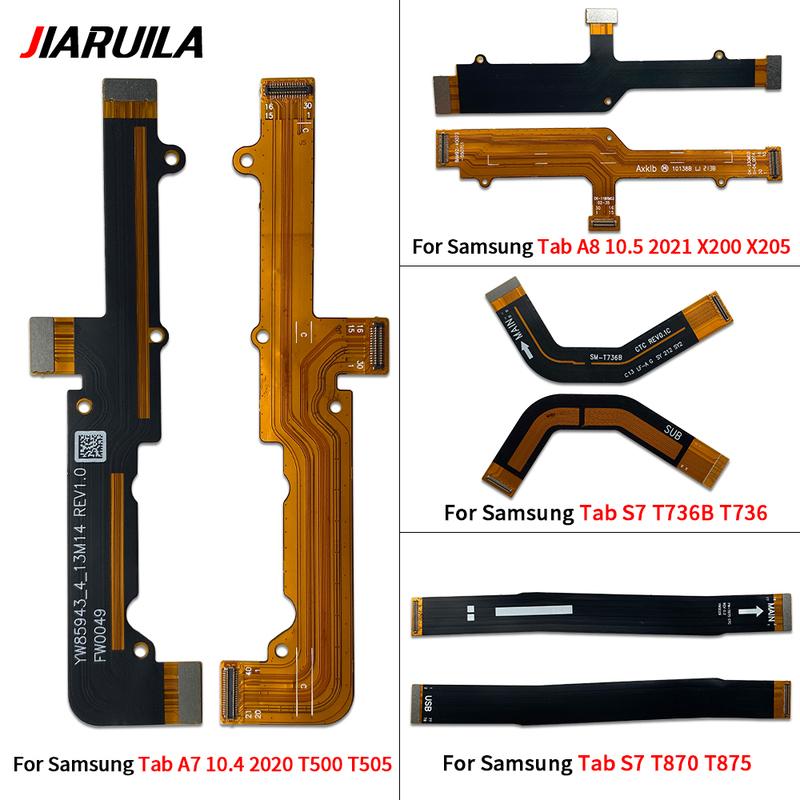 Main FPC LCD Display Connect Mainboard Flex Cable Ribbon For Samsung Tab A7 10.4 2020 T500 T505 A8 10.5 2021 X200 X205 S7 T736