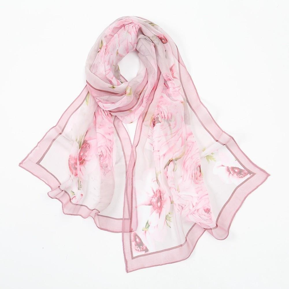 Elegant Design Shawl Wrap Print Pattern Sun Protection Scarf New Chiffon Scarf  Fashion Accessory