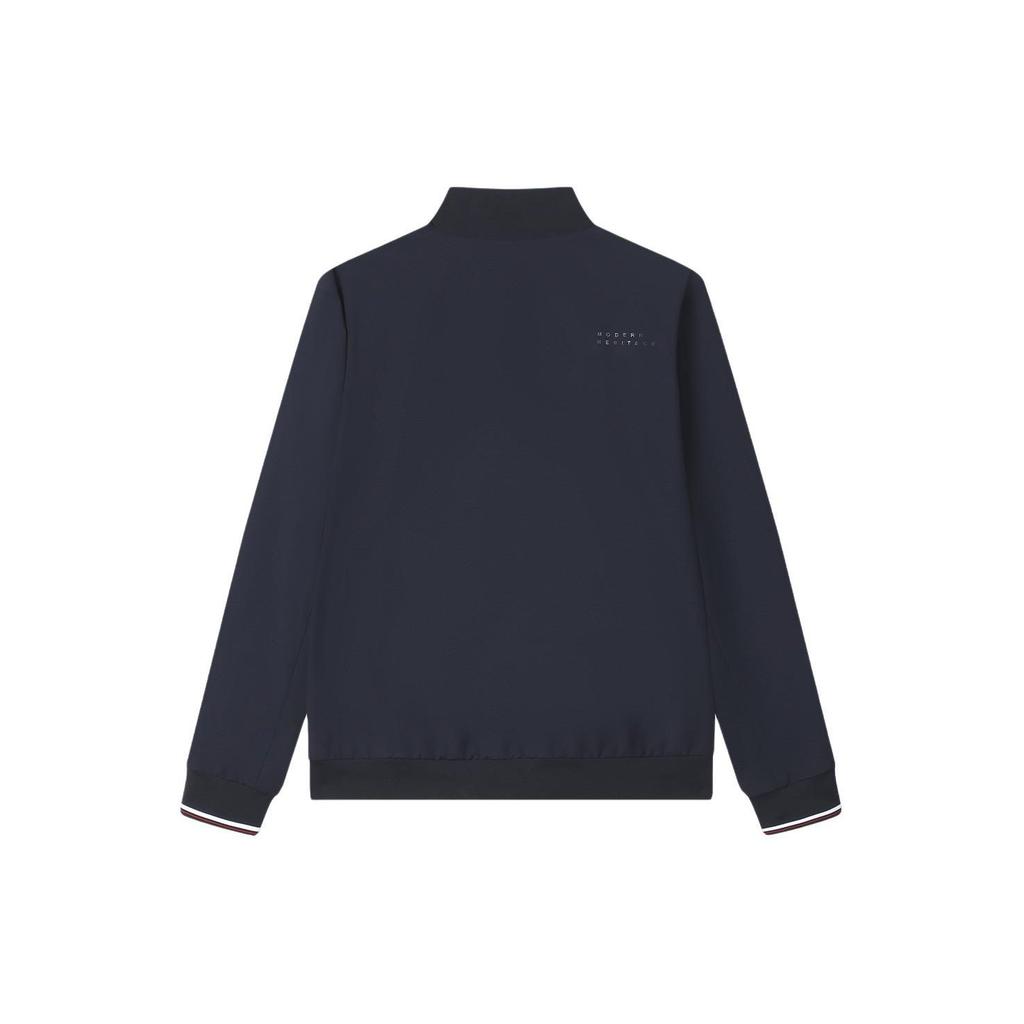 Fila Embroidered Logo Baseball Collar Casual Woven Jacket Men Jackets Legendary-Blue F11M411708F-NV