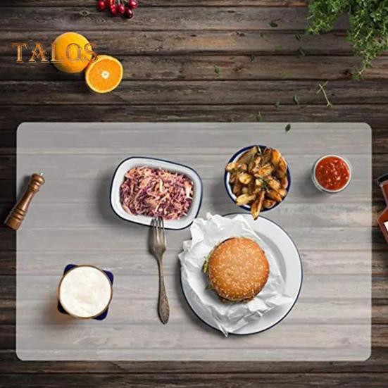 Transparent Dinner Table Placemat Heat Resistant Easy To Clean Scratch Resistant Reusable Protective Placemats