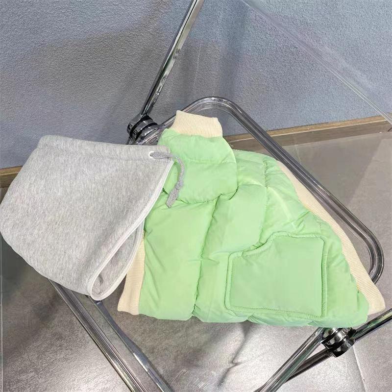 

Autumn and Winter Detachable Sports Cotton Clothing Handmade Pet Cat Dog Clothing Teddy Corgi Bicycle S back length 25cm about 3-2 kg зелёный