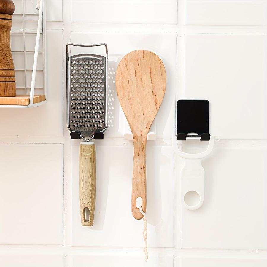 Suport de bărbierit multifuncțional pentru baie, montat pe perete, cârlig adeziv, suport de depozitare, organizator pentru aparat de ras electric