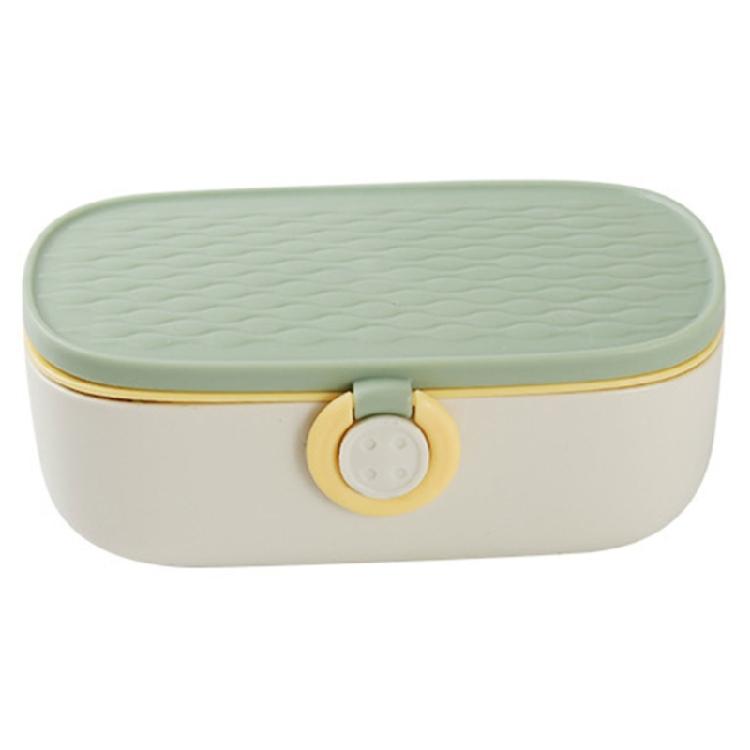 Прозрачные верхние органайзеры для хранения швейных принадлежностей, пластиковый кейс на 20 отделений для ниток, иголок, принадлежностей для рукоделия зелёный