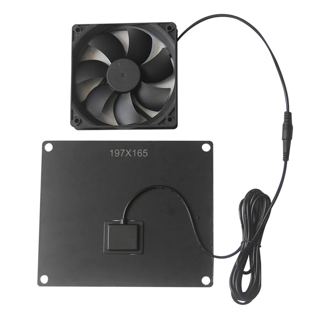 

6 В 6 Вт Солнечный вытяжной вентилятор Мини-вентилятор с питанием от солнечной панели Вытяжка воздуха для собак Курятник Дом на колесах Теплица Водонепроницаемый вентилятор