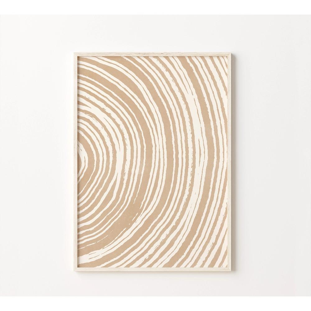 Minimalist Abstract Folk Art Prints, Colourful Bohemian Botanical Canvas Prints for Home, Bedroom, Living Room,Office,Decoration