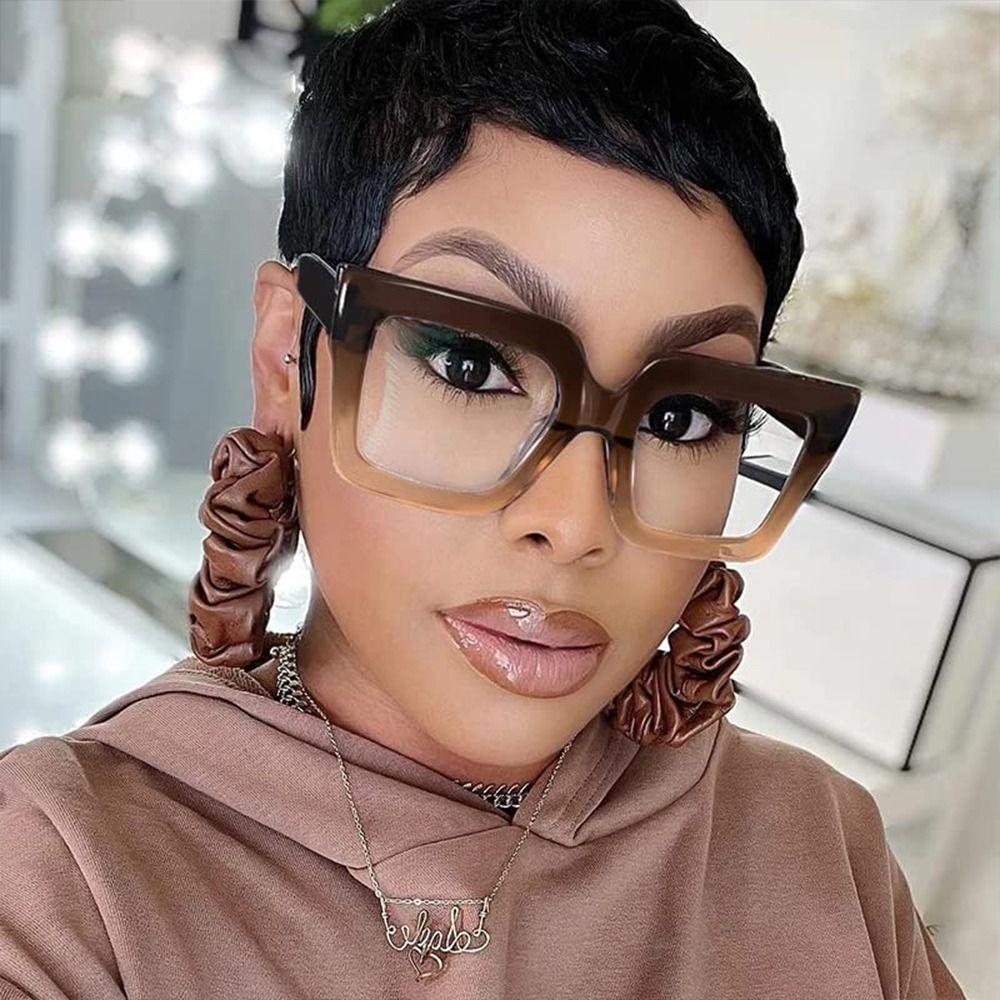 Oversized Anti-Blue Light Glasses Colorful Computer Eyewear Fashion Female Eyeglasses  for Women