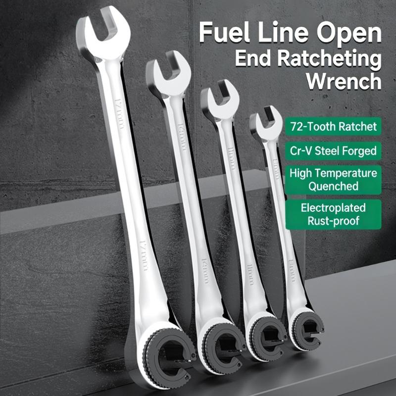 Ergonomic 72 Tooth Ratchet Wrench Spanner 8-19mm For Automotive Mechanics And DIY Enthusiasts Efficient Fastener Removal
