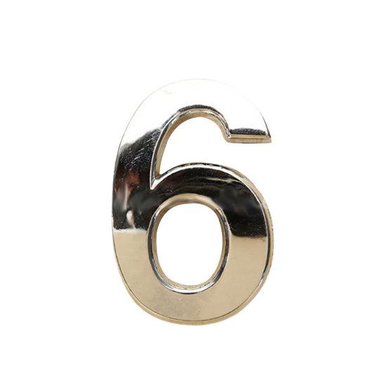 

Наклейка с цифрой Полированный узор из цифр Никелированная табличка с номером Наклейка с номером для отеля 6