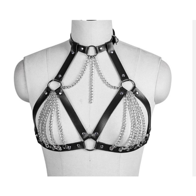 Women's Lingerie Garter Harness Bondage Erotic Sex Toy for Couples PU Leather Strip Club Party Adult Games BDSM