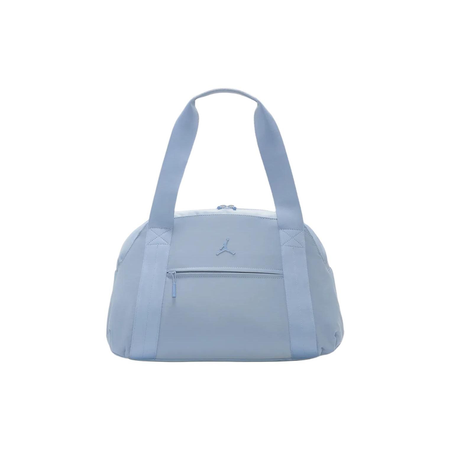 Jordan Alpha Brand Logo Zipper Closure Nylon Tote Travel Bag Unisex bags Blue Gray HF7292-491 Blue Gray