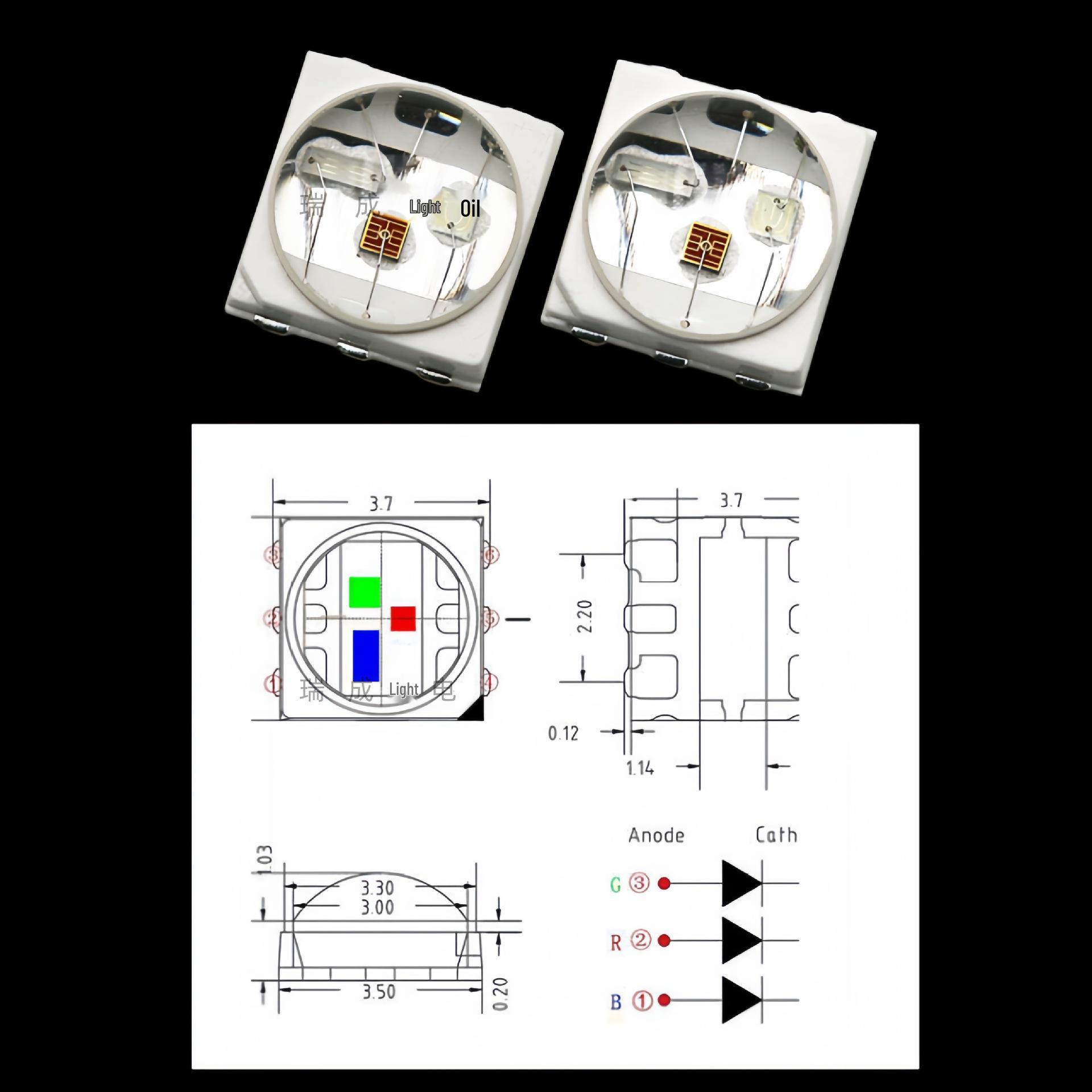 

Світлодіодні чіпи 3535 SMD: 1Вт/3Вт/5Вт, Висока яскравість, Багатоколірні варіанти для ліхтариків та автомобільних фар