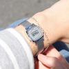 Casio Retro Small Dial Waterproof Watch Stainless Steel Band Quartz Movement Women watches Gray LA670WEM-7