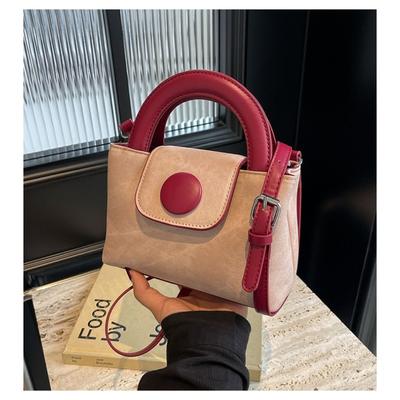 Small Shoulder and Crossbody Bags for Women Simple Versatile Two-tone Bags New Fashion Style