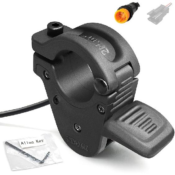 Ручка акселератора для электровелосипеда WUXING 300X, с большим пальцем, для правой/левой руки, быстросъемная, для 24В 36В 48В 60В 72В 300X Waterproof Plug