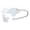 PVC Toilet Tank Flapper Valve Replacement 2 Inch Drain Seal Stopper With Stainless Steel Chain Bathroom Fixtures
