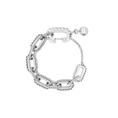 SENTIMENTS nr.511 [ZILVER] LACE LINE KETTING ARMBAND