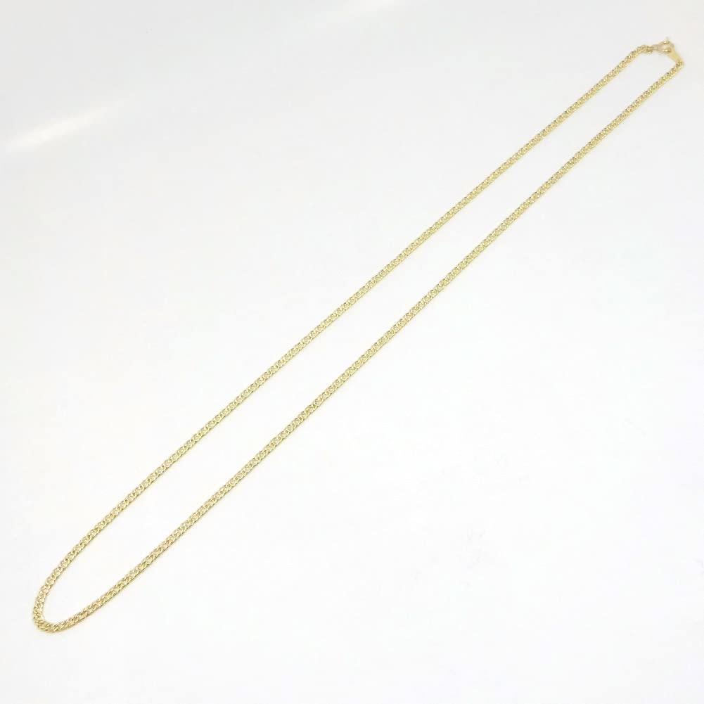 Box für Sie und 18 Karat Gold Hohl Double Kihei Unisex [Jewelry Me] (K18 Graviert) Halskette, Kette, 50cm, (Breite ca.. 2,33 mm/2,30 g)