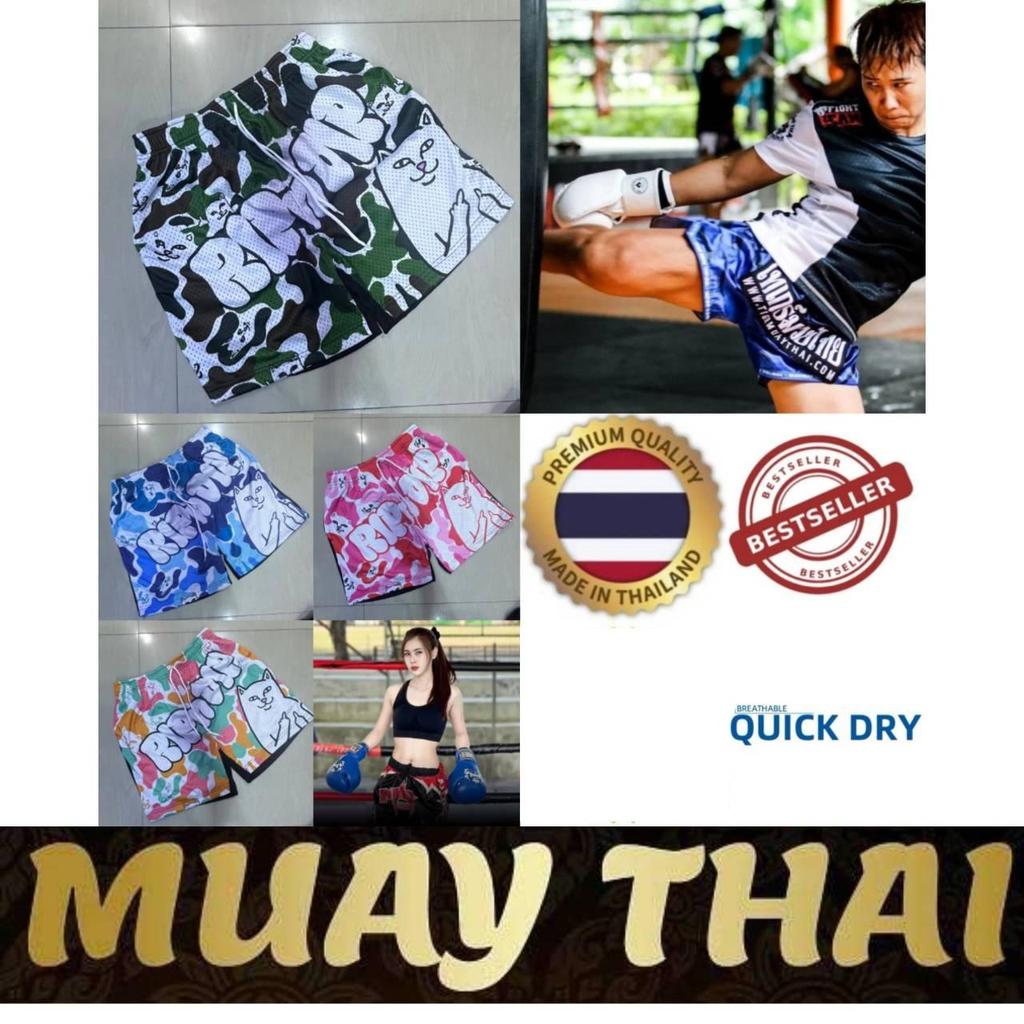 CAT Star Muay Thai Training Kickboxing Boxing Print Shorts Martial Art Boxer Unisex Men Women Kid Pants Fighting Fitness Gym Sport Workout