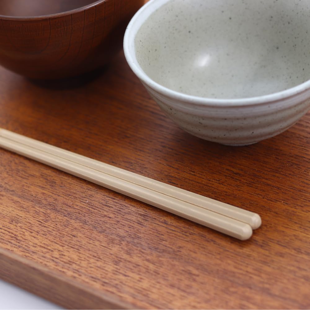Tanaka Chopsticks Shop Blossom Octagonal Chopsticks Lily Design Antibacterial Dishwasher Safe Made In Japan Stylish Cute Easy To Grip Simple Design