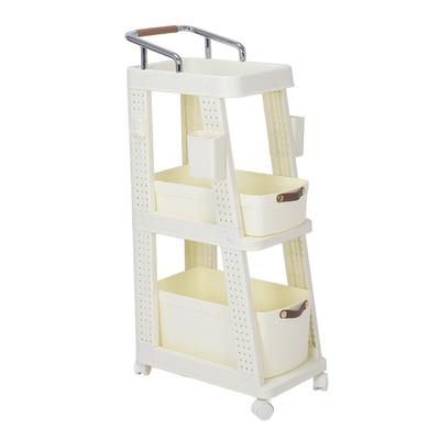 Rolling Utility Cart with Wheels Multi Functional Storage Trolley for Office Living Room Kitchen