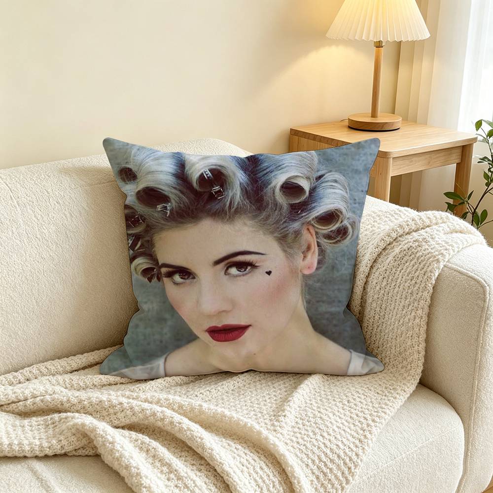 Singer M-Marina and the Diamonds Square Double-Sided printed Pillow Case Bedroom Bedside Pillow Sofa Cushion Cover