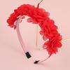 Fashion Chiffon Flower Headbands Plastic Teeth Hairbands Baby Girls Headbands Children Kids Floral Hairband Hair Accessories Set