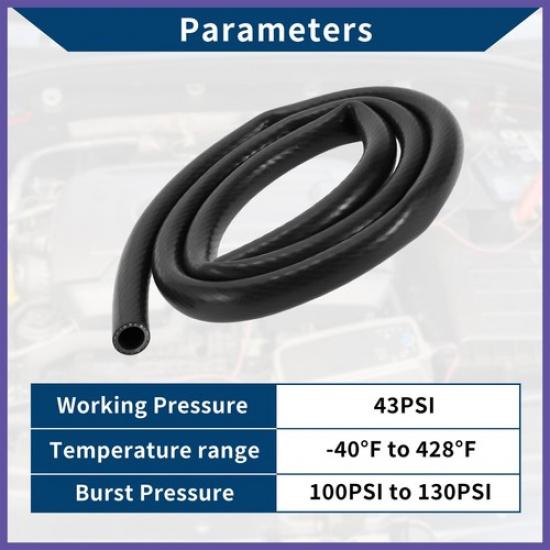 9/16" 14Mm ID 3Mm Thickness Silicone Vacuum Hose For Air And Water