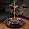 1PC Incense Burner Stick Holder Plate Lotus Censer Bronze Nasturtium Incense Burner