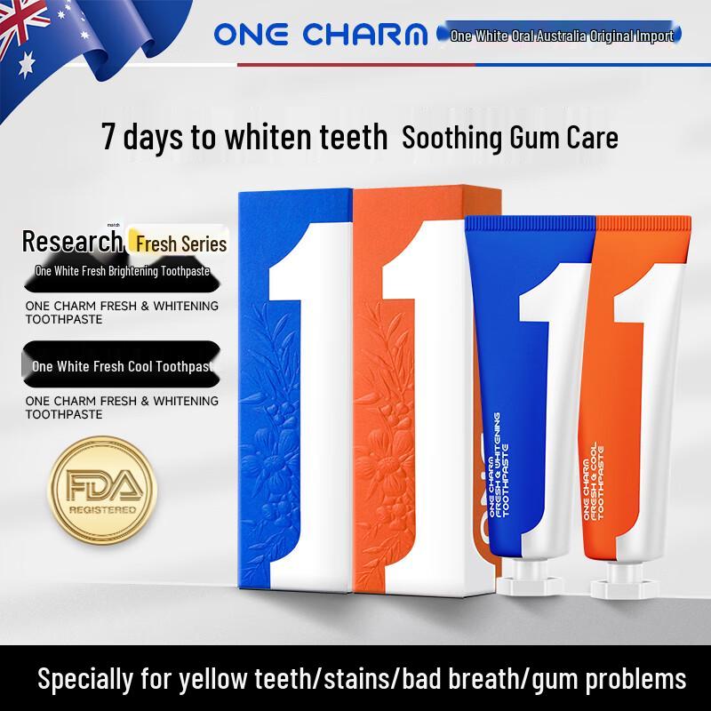 ONE CHARM Fresh & White Australian Toothpaste