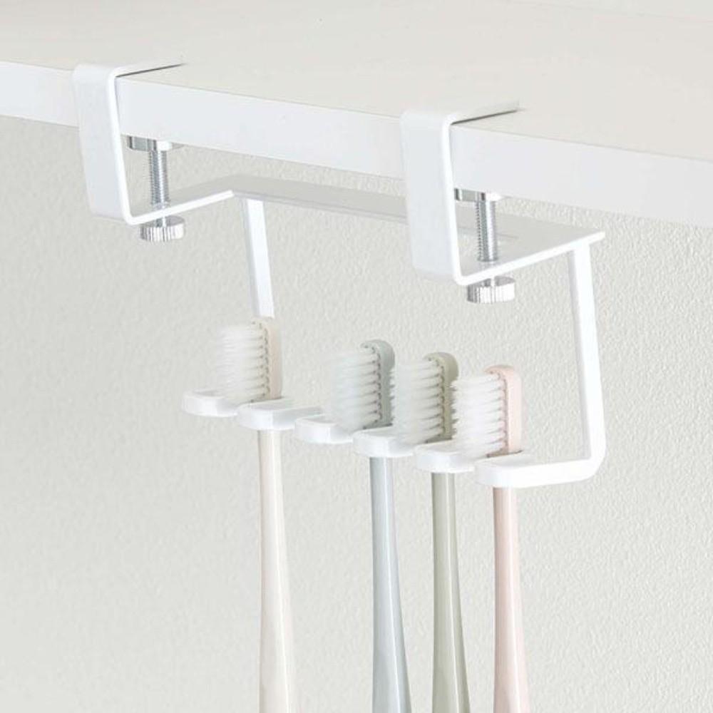 Wall Mounted Toothbrush Storage Rack Space Saving Razor Storage Rack  Bathroom