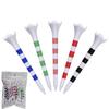 20-Pack Striped 4-Corner Plastic Golf Tees