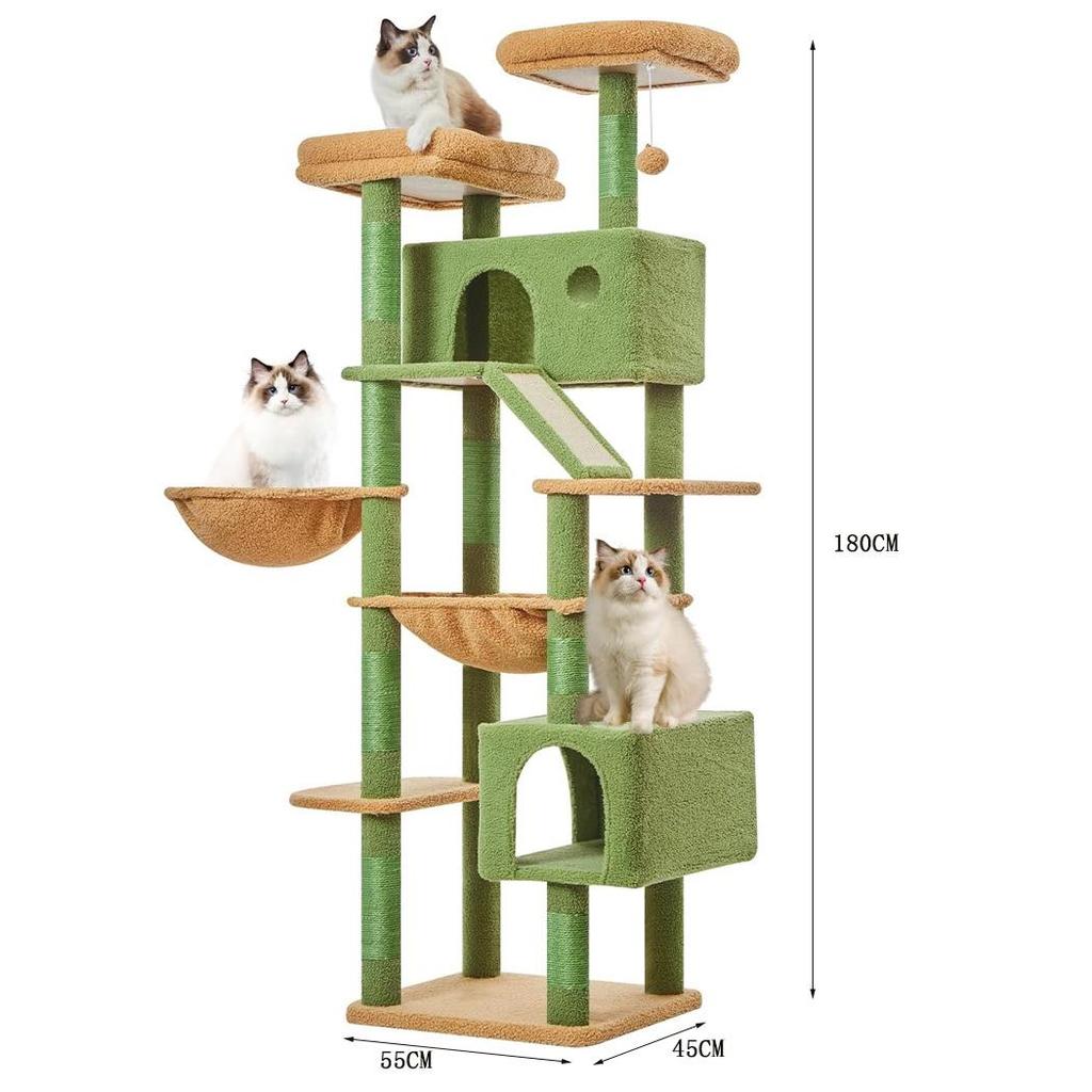 Luxury Integrated Cat Tree Condo with Space Capsule and Sisal Villa