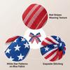 Patriotic Bow Garland - Memorial Day Decor - America 0th Anniversary Decoration - Fourth Of Home Party Supplies Independ