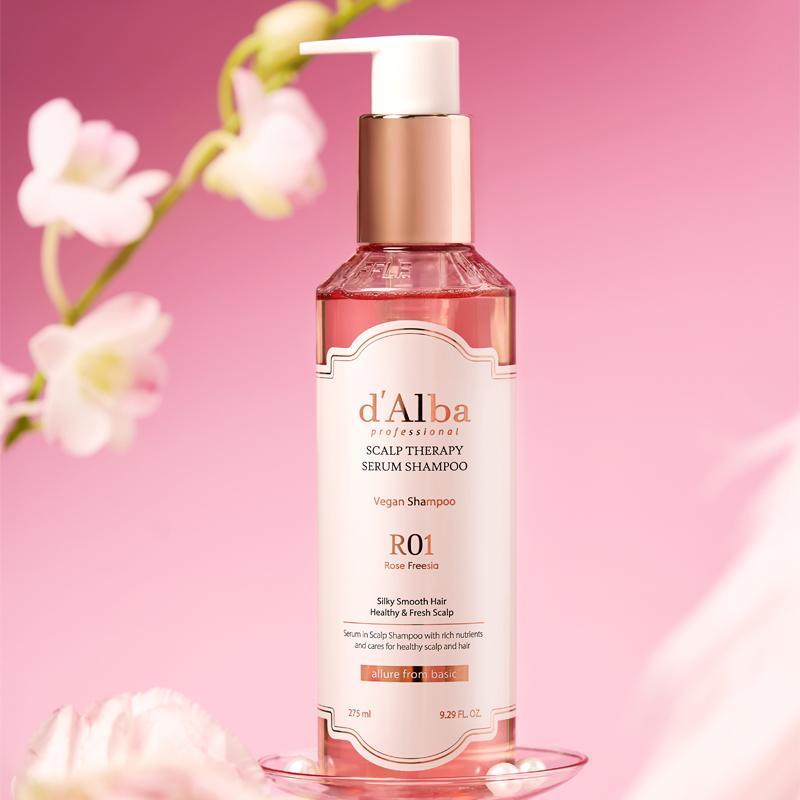 [d'Alba] Professional Repairing Scalp Therapy Serum Shampoo Rose Freesia 275ml