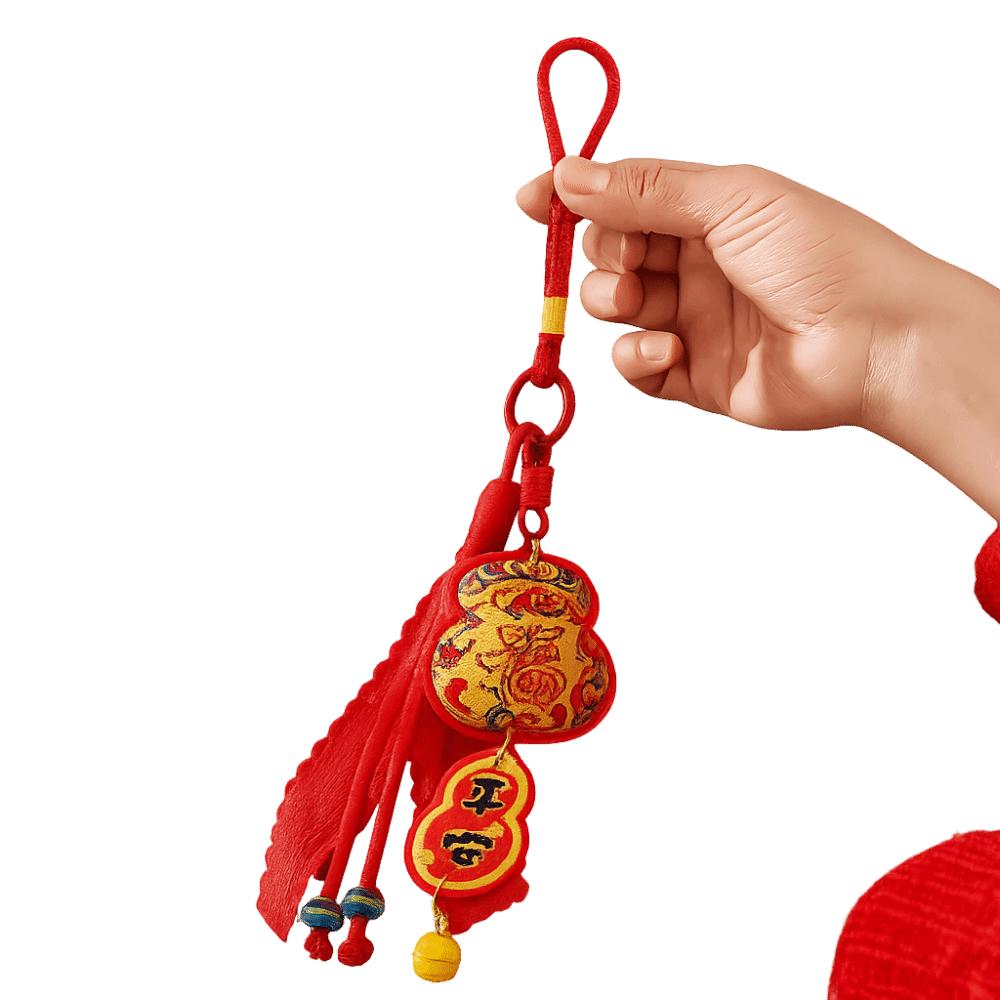 Kürbis Segen Windspiel Traditioneller Gesegneter Beutel Anhänger Mondneujahrs-Ornament Festliche Saison