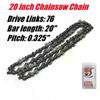 Chainsaw Chain For 20/22/24 Inch Bar 76/86/94 Drive Link Replacement Chainsaw Blades